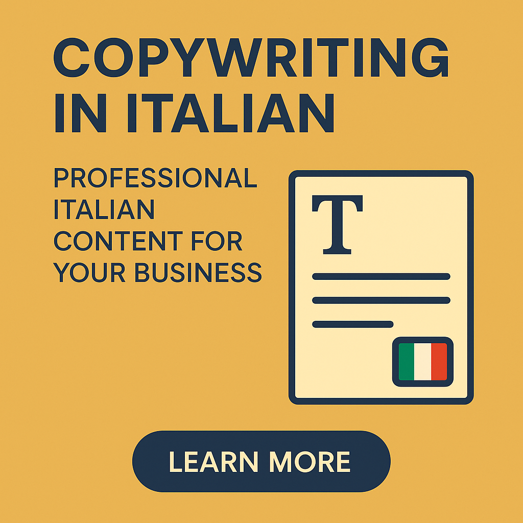 italian copywriter